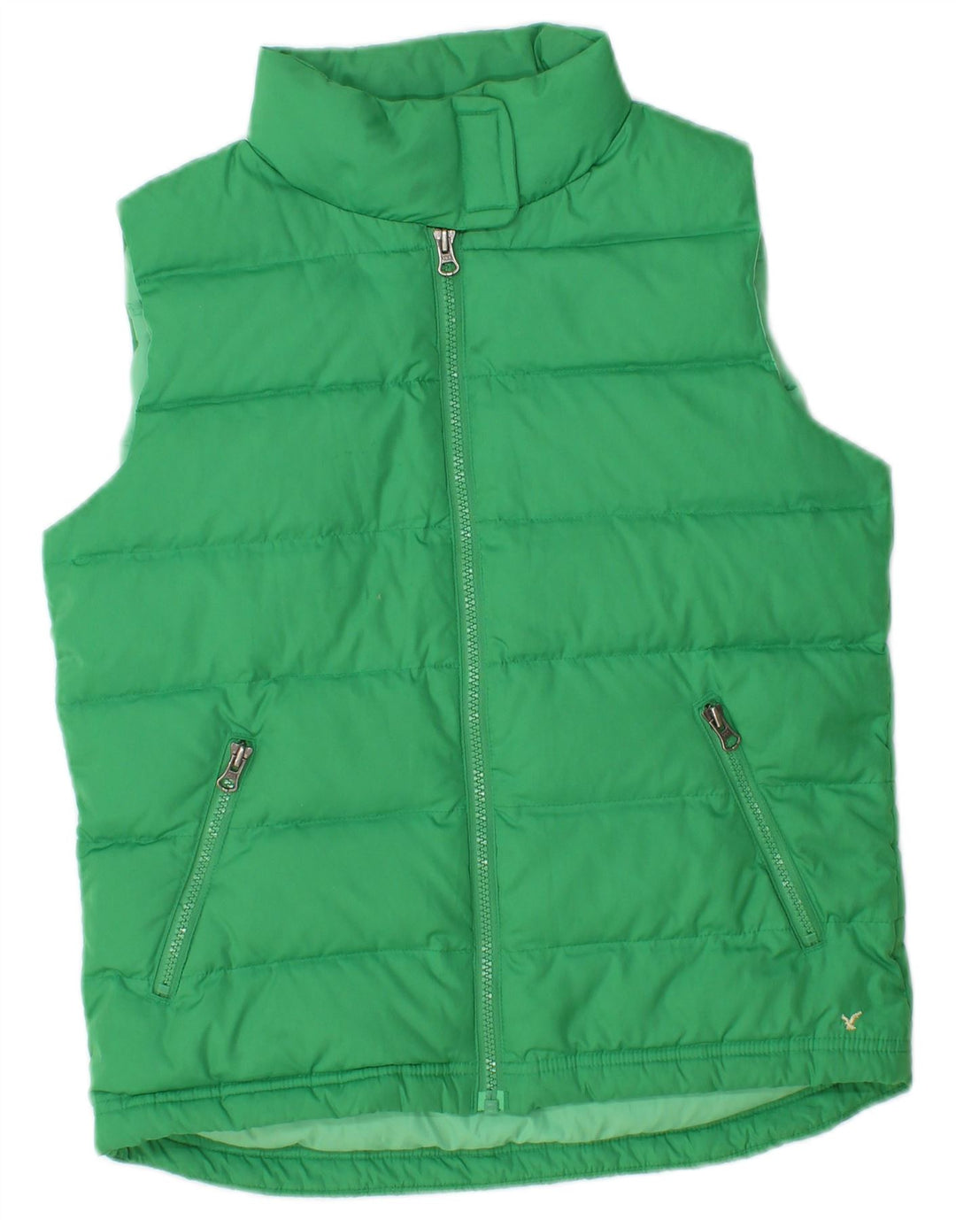 American Eagle Outfitters Γυναικεία επένδυση Gilet UK 10 Small Green Polyester