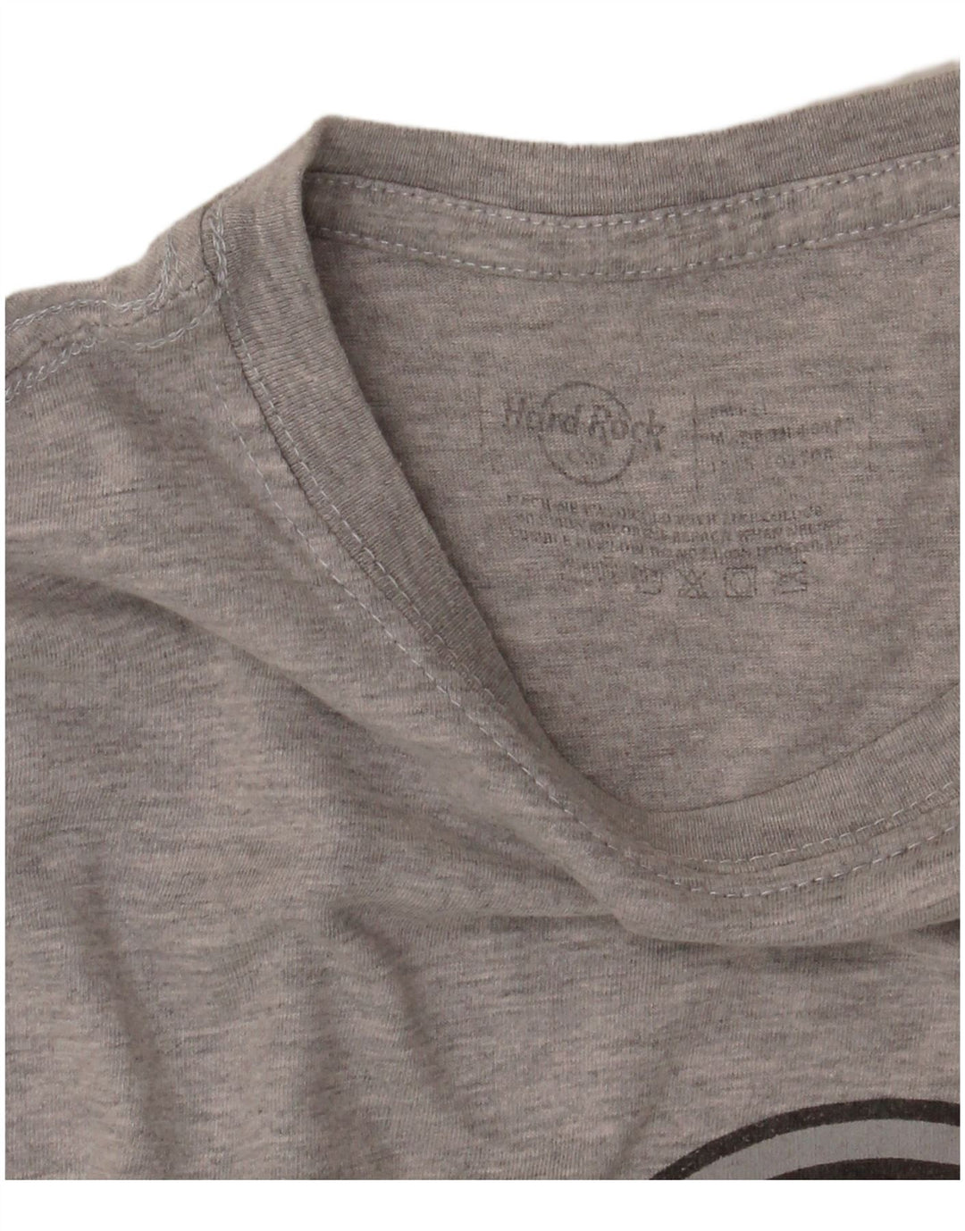 HARD ROCK CAFE Γυναικείο γραφικό μπλουζάκι Valencia Top UK 12 Medium Grey