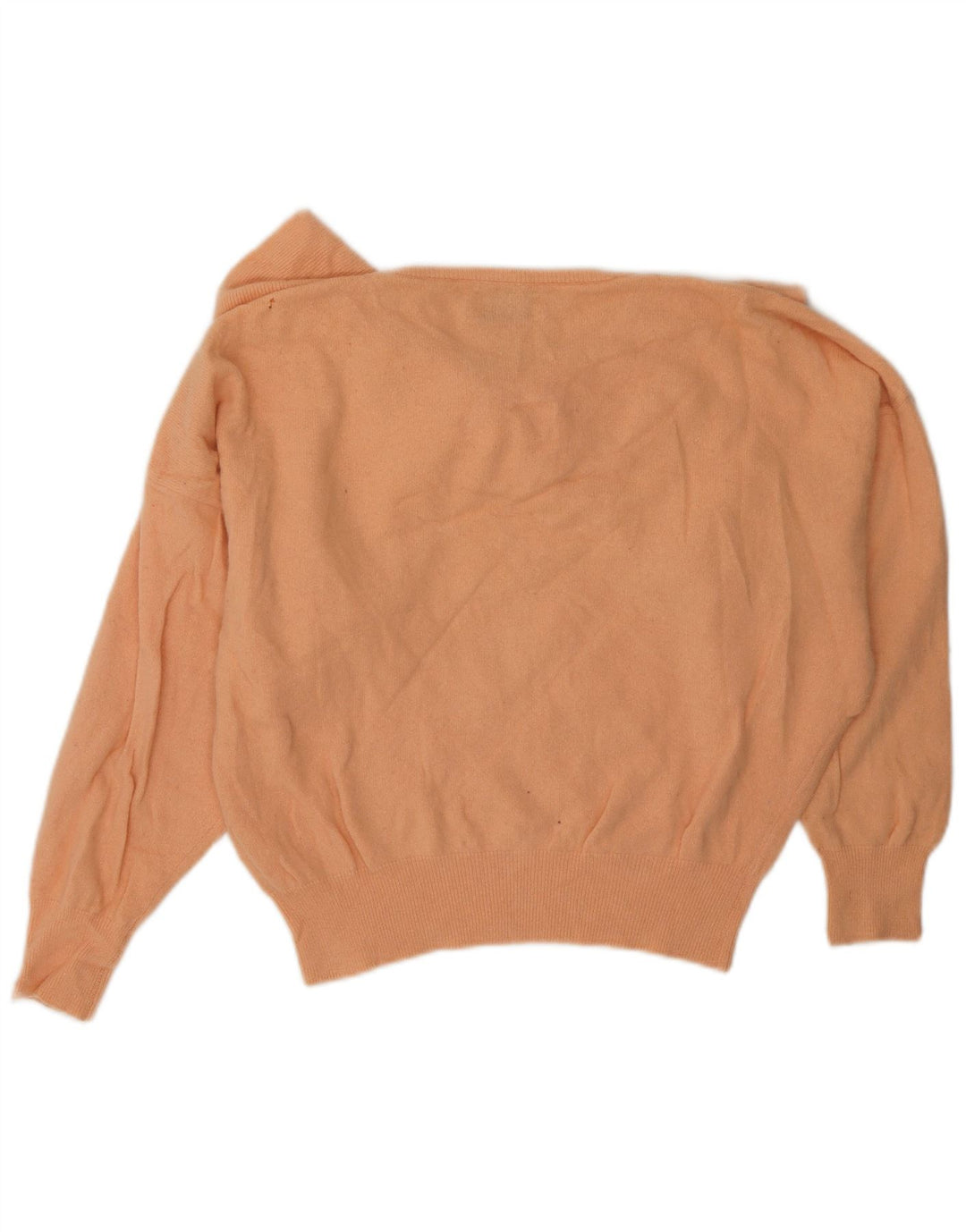 BENETTON Γυναικείο Crop Boat Neck Jumper πουλόβερ UK 12 Medium Pink