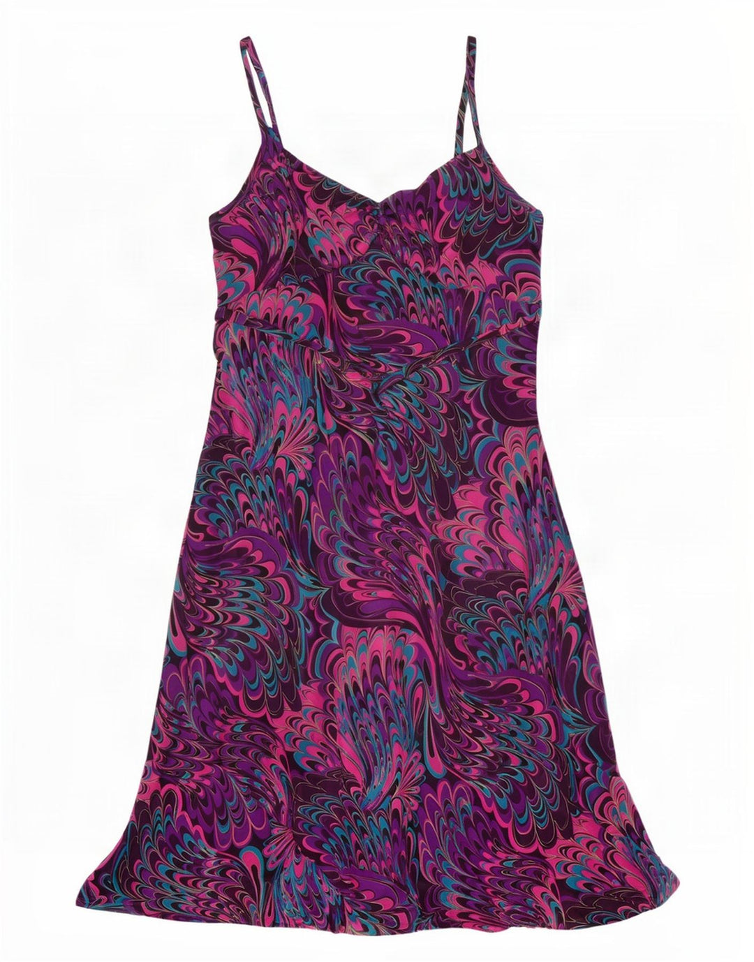 Joanna Hope Womens Abstract Pattern Slip Dress UK 16 Large πολύχρωμο