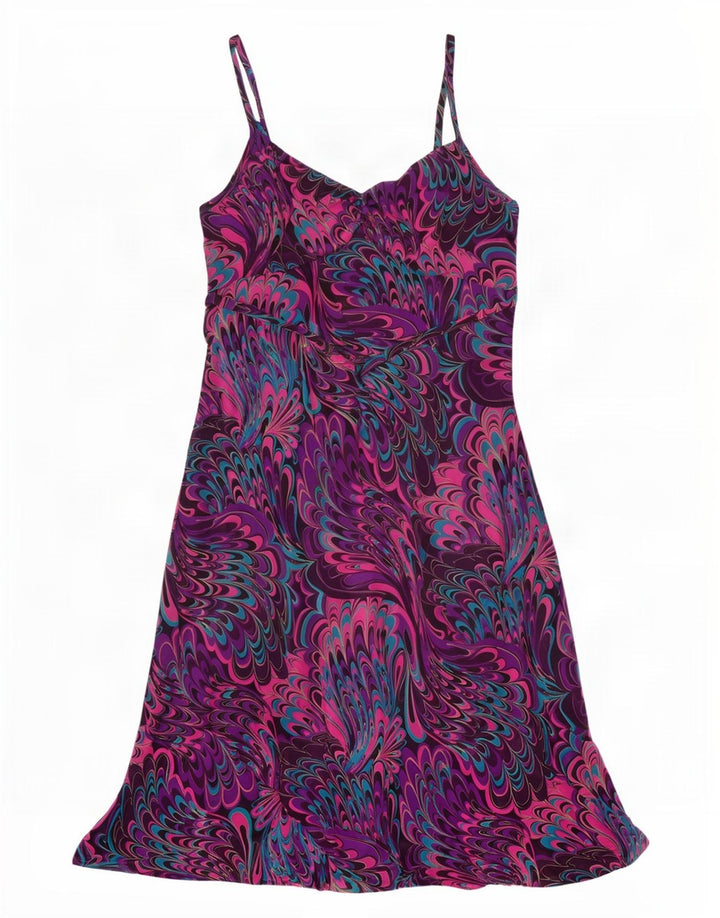 Joanna Hope Womens Abstract Pattern Slip Dress UK 16 Large πολύχρωμο