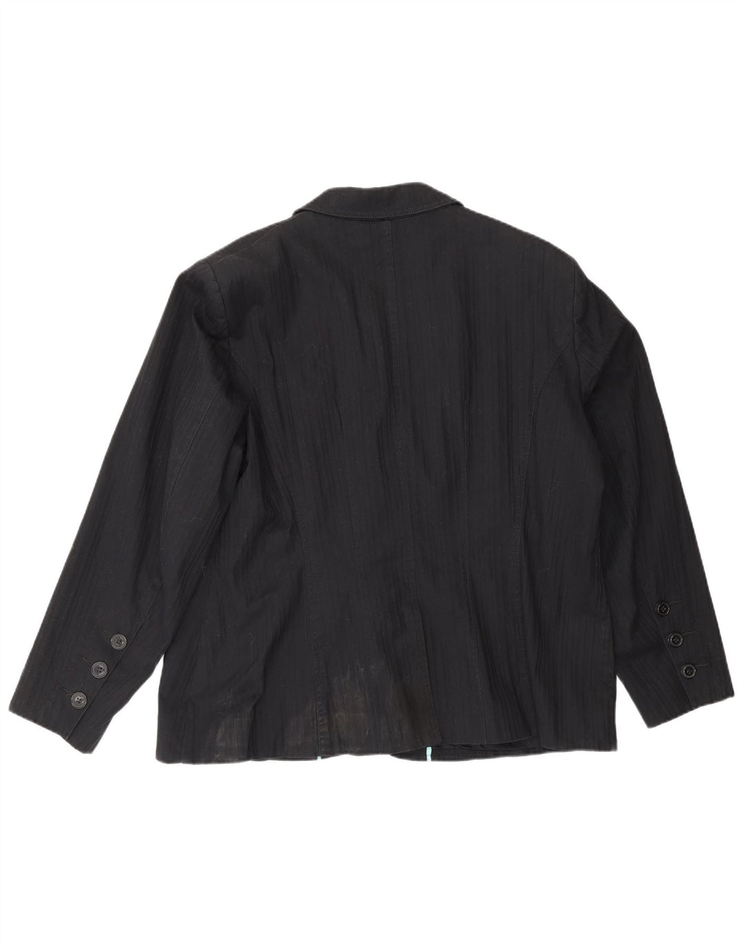 Marks & Spencer Ανδρικό μπλέιζερ με 2 κουμπιά μπουφάν UK 22 3XL μαύρο βαμβακερό