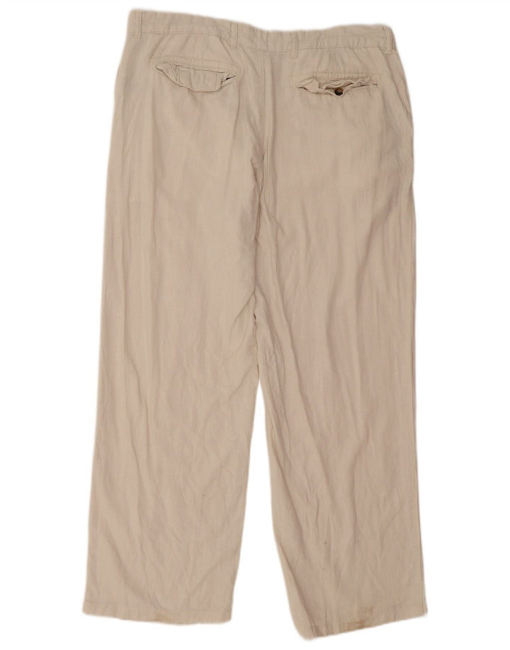 Marks & Spencer Ανδρικό ίσιο κανονικό παντελόνι Chino W38 L31 Off White