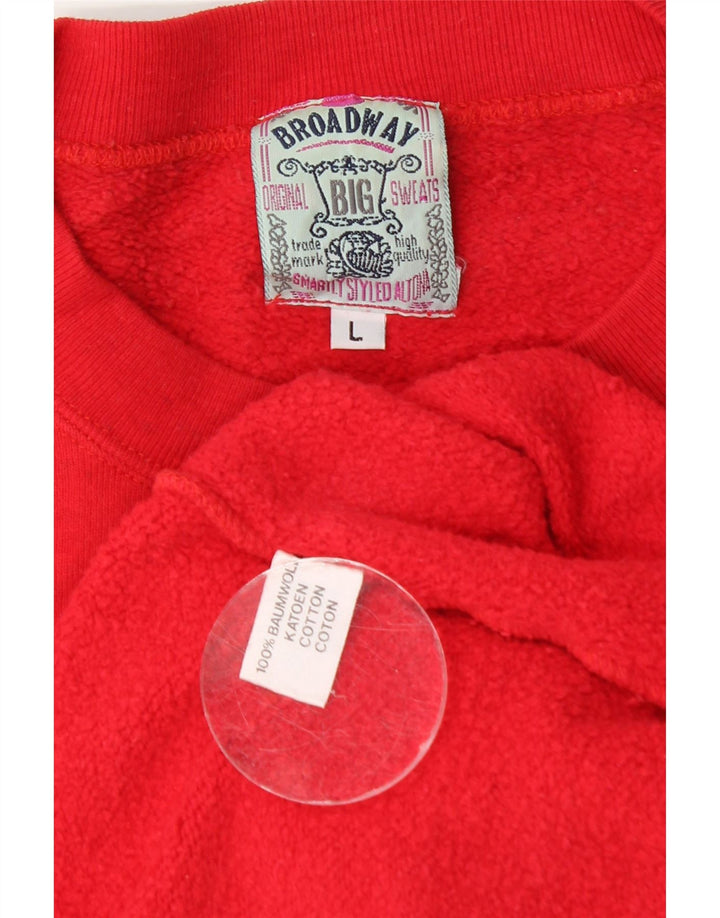 Ανδρικό φούτερ Broadway Jumper μεγάλο κόκκινο βαμβακερό