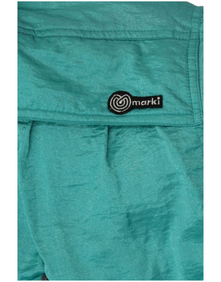 Vintage γυναικεία φόρμα σκι IT 44 Medium Turquoise Polyamide Retro