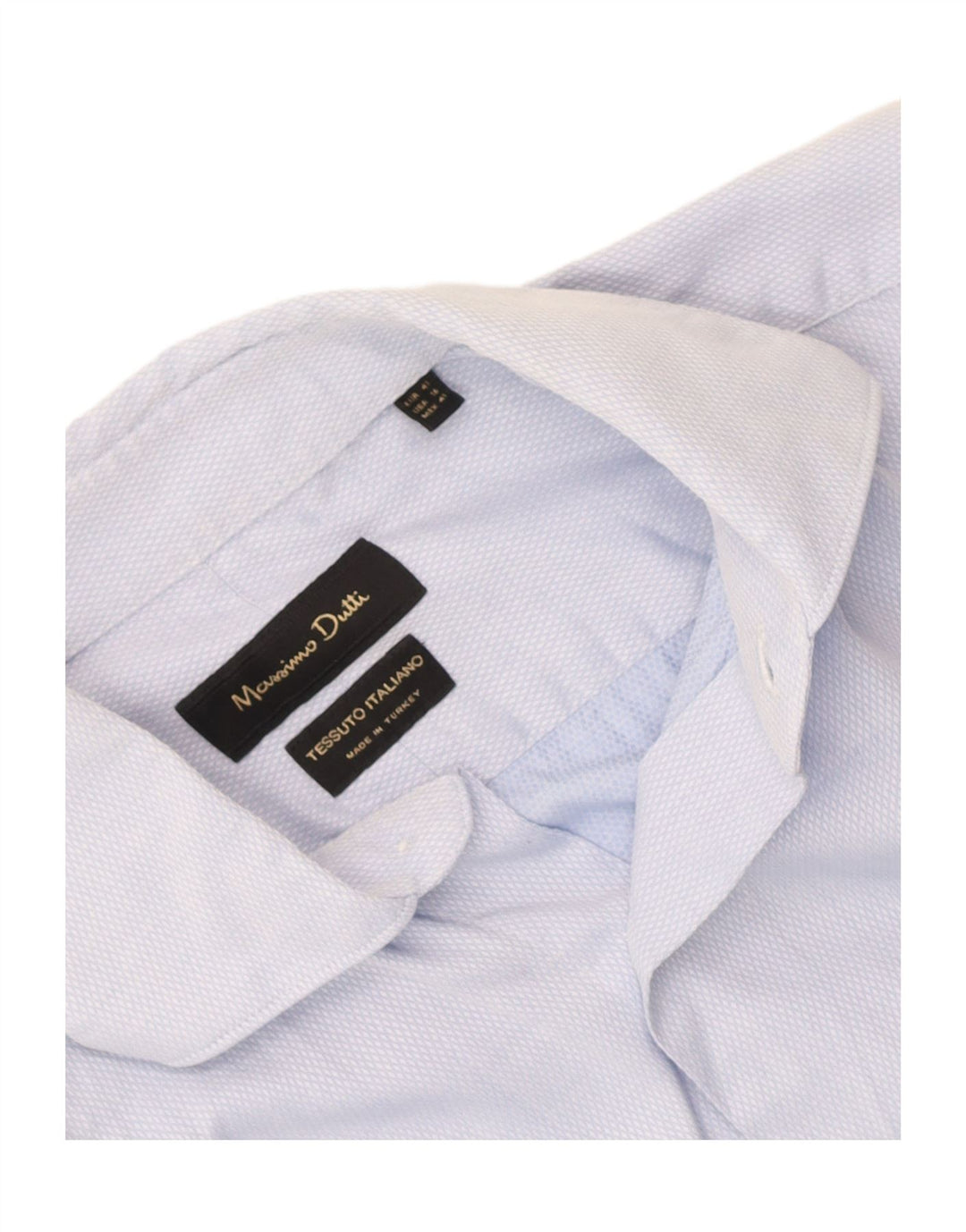 Ανδρικό πουκάμισο Massimo Dutti Μέγεθος 41 Medium Blue Argyle/Diamond