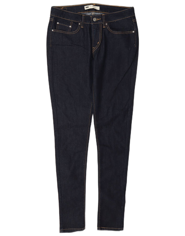 Levi's Womens 535 Legging Jeans W30 L32 Navy Blue Cotton