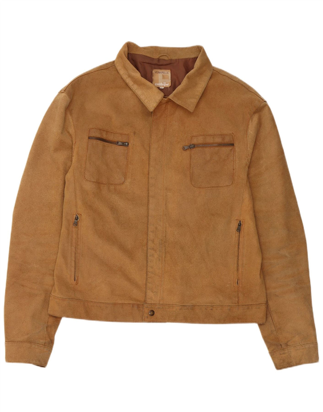Ανδρικό Suede Jacket Conbipel IT 56 2XL Beige Leather