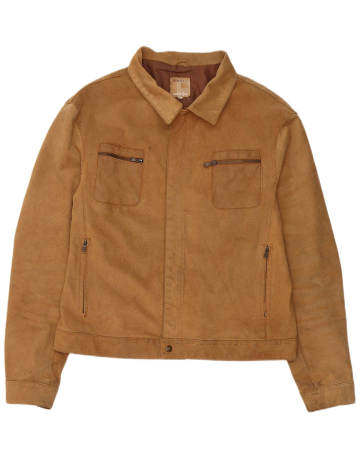 Ανδρικό Suede Jacket Conbipel IT 56 2XL Beige Leather