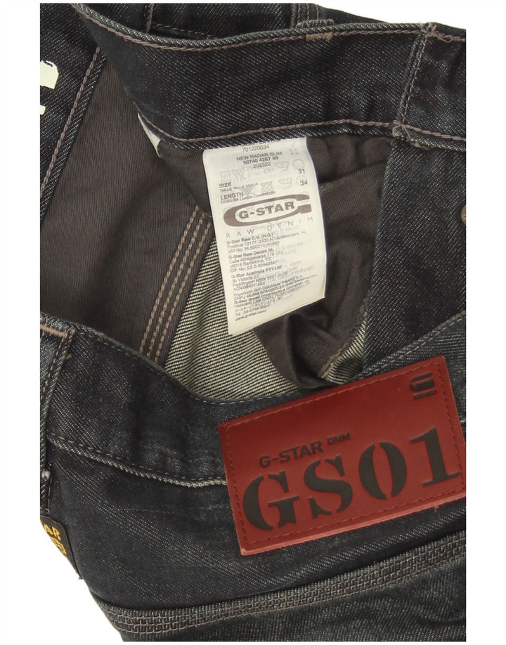 Ανδρικό Slim Jeans G-Star W31 L34 Navy Blue Cotton