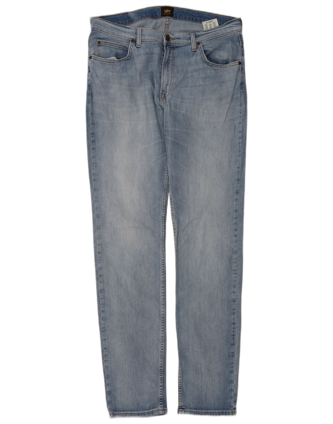 Lee Mens Rider Slim Jeans W34 L34 Blue Cotton