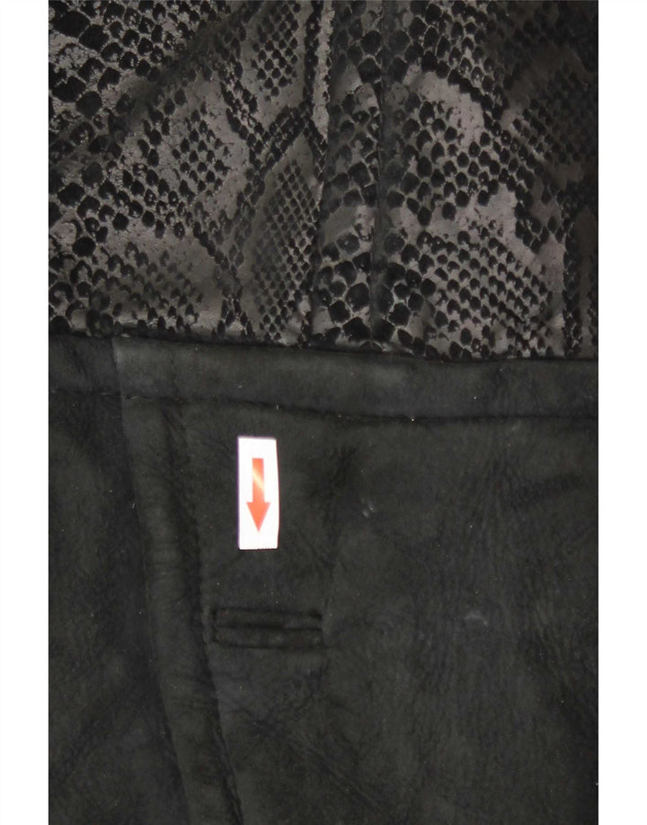 Conbipel Γυναικείο Suede Jacket IT 40 Small Black Animal Print