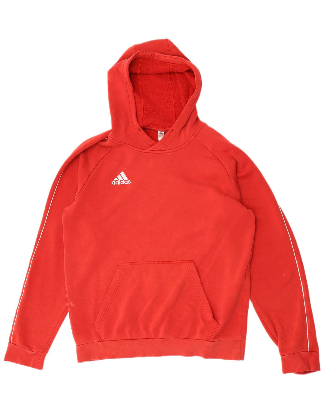 Ανδρικό φούτερ Adidas, μεσαίο κόκκινο βαμβακερό