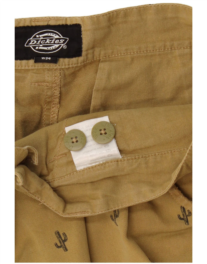 DICKIES Ανδρικό σορτς Chino W34 Μεγάλο μπεζ βαμβακερό στίγμα