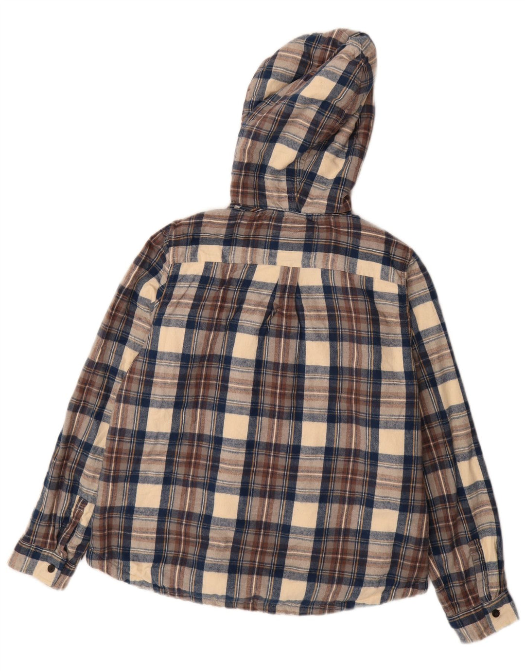 L.L.Bean Ανδρικό μπουφάν Sherpa UK 36 Small Navy Blue Check Cotton