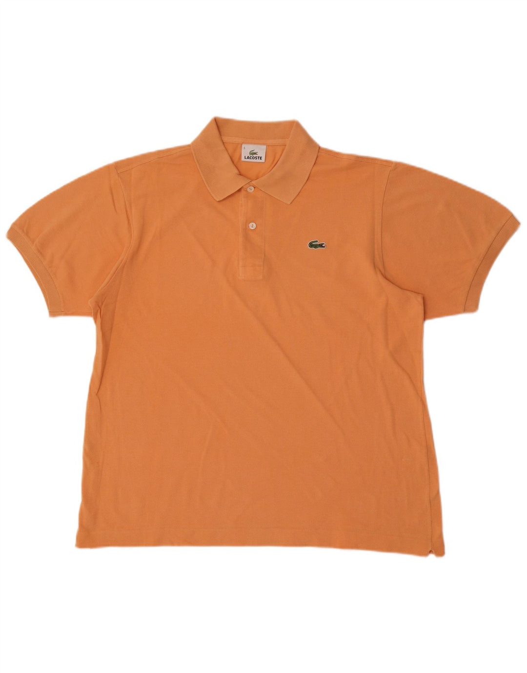 Ανδρικό πουκάμισο πόλο Lacoste, μέγεθος 5, μεγάλο πορτοκαλί βαμβακερό