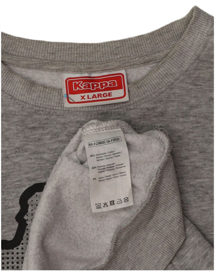 Ανδρικό γραφικό φούτερ Kappa Jumper XL Γκρι βαμβακερό