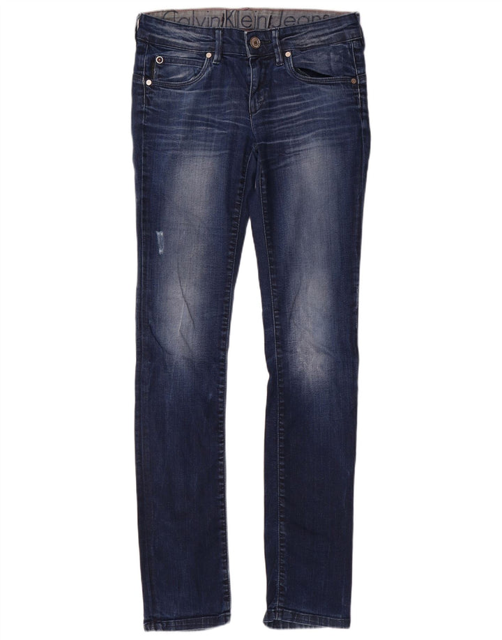 CALVIN KLEIN Γυναικείο Body Fit Skinny Jeans W28 L33 Μπλε βαμβακερό