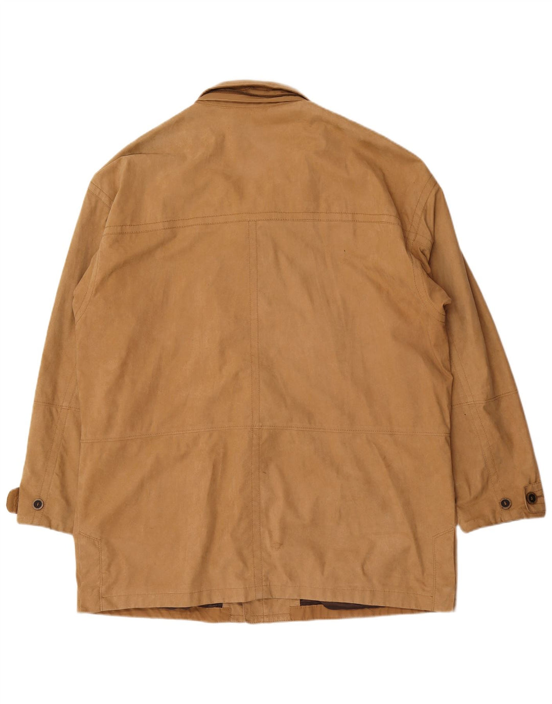 B.S.M Ανδρικό Πανωφόρι UK 48 4XL Beige Nylon