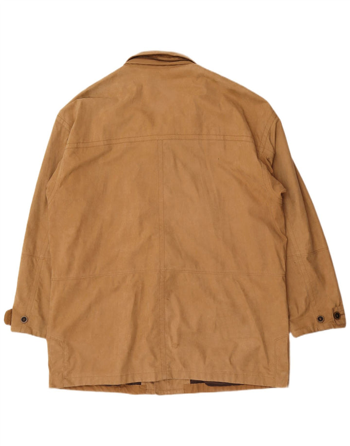 B.S.M Ανδρικό Πανωφόρι UK 48 4XL Beige Nylon
