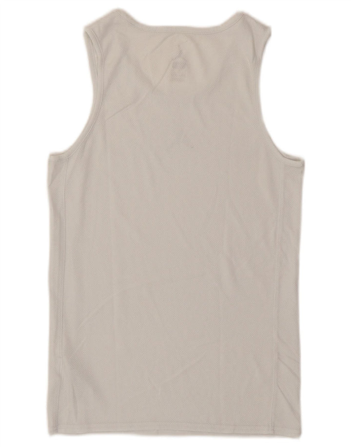 Jordan Ανδρικό γιλέκο Dri Fit Top Μικρό λευκό βαμβακερό