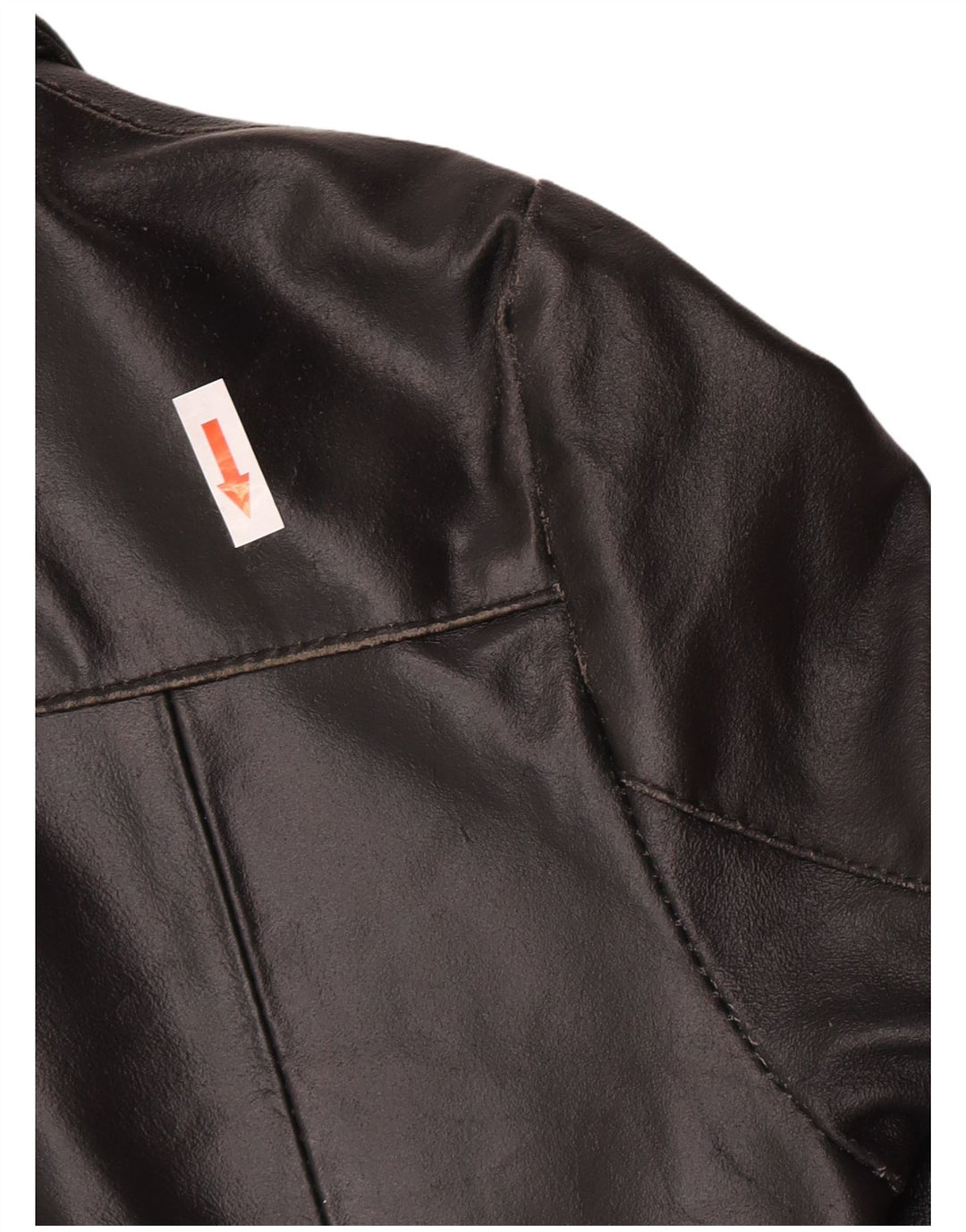 BAYSIDE Γυναικείο Δερμάτινο Παλτό UK 10 Small Black Leather