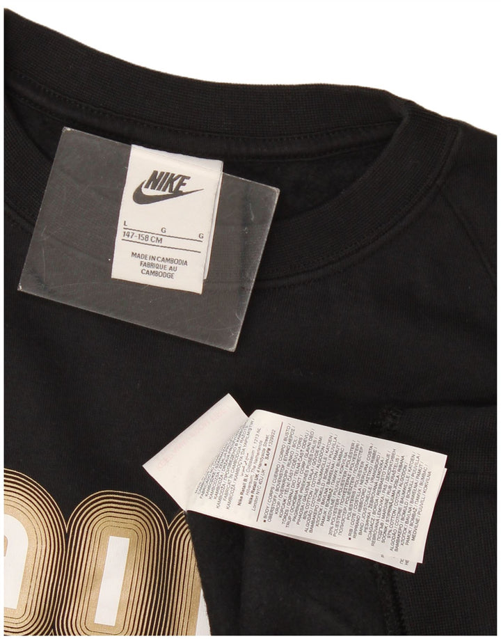 Φούτερ Nike Boys Air Graphic Jumper 12-13 ετών Μεγάλο μαύρο πολυεστέρα