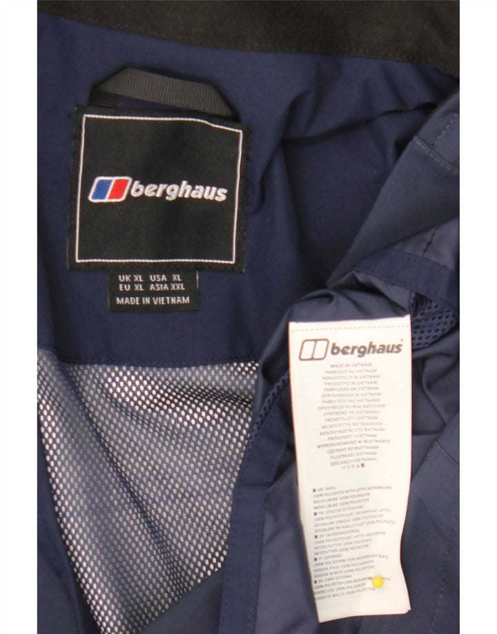 Ανδρικό αδιάβροχο Berghaus με κουκούλα UK 42 XL Navy Blue Polyester