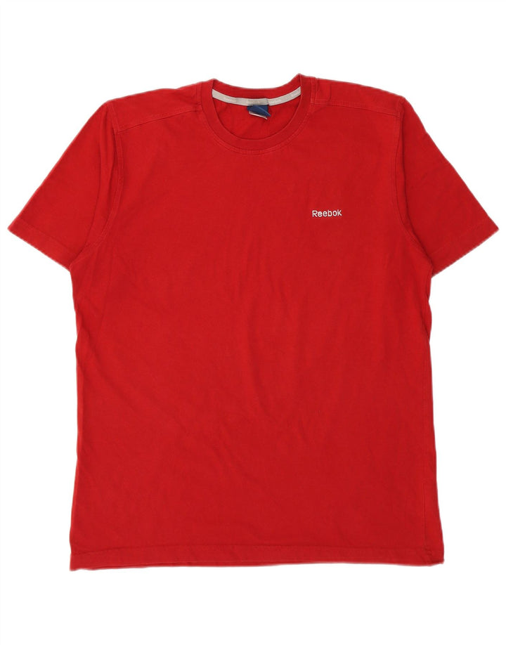 Ανδρικό T-Shirt Reebok Top Μεσαίο κόκκινο βαμβακερό