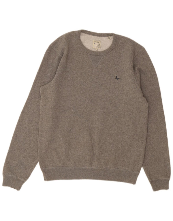 Ανδρικό φούτερ Jack Wills Jumper Μεσαίο γκρι βαμβακερό
