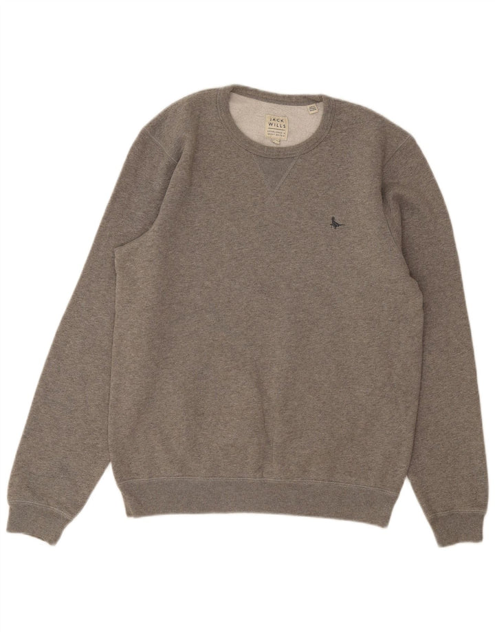 Ανδρικό φούτερ Jack Wills Jumper Μεσαίο γκρι βαμβακερό