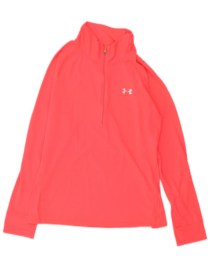 Under Armour Γυναικεία φόρμα πουλόβερ με φερμουάρ Top UK 18 XL Pink Polyester