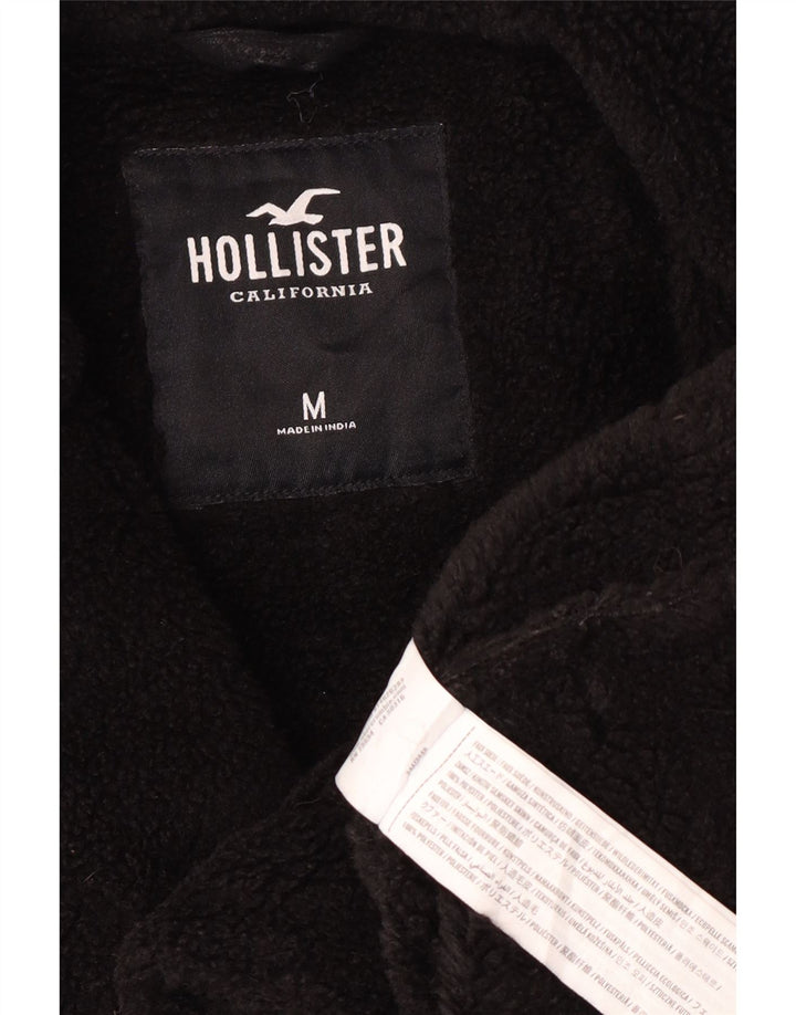Hollister Γυναικείο Παλτό Sherpa UK 14 Μεσαίο Μαύρο Πολυεστέρας