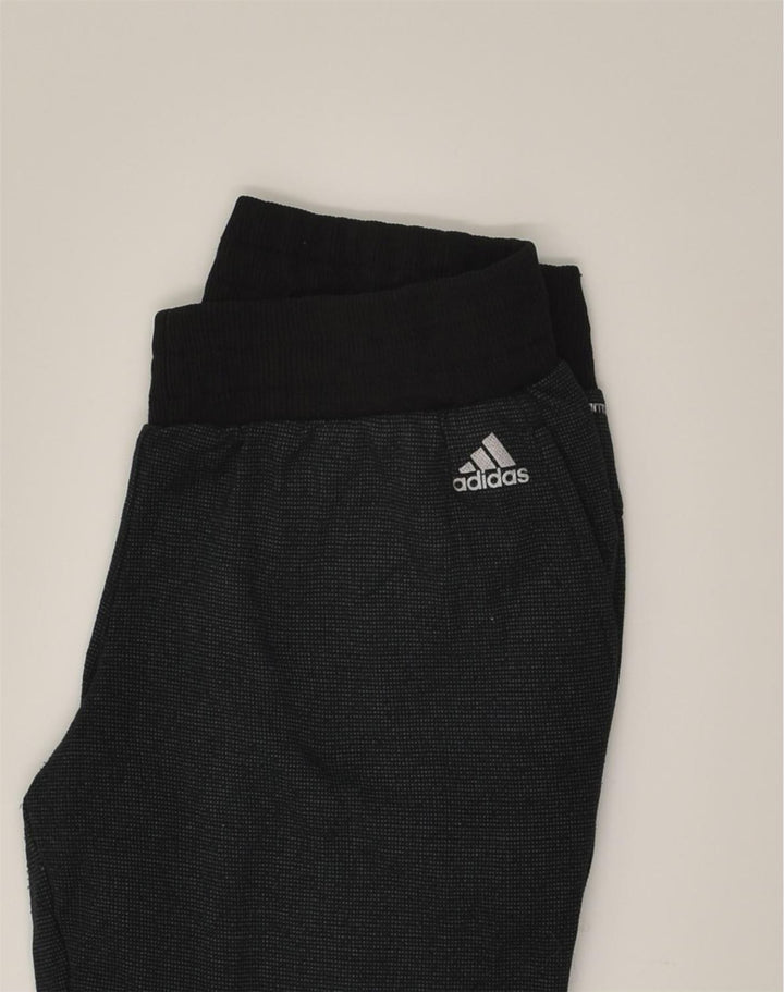 ADIDAS Womens Tracksuit Trousers Joggers UK 10 Small Black Polyester | Vintage Adidas | Thrift | Second-Hand Adidas | Used Clothing | Messina Hembry 