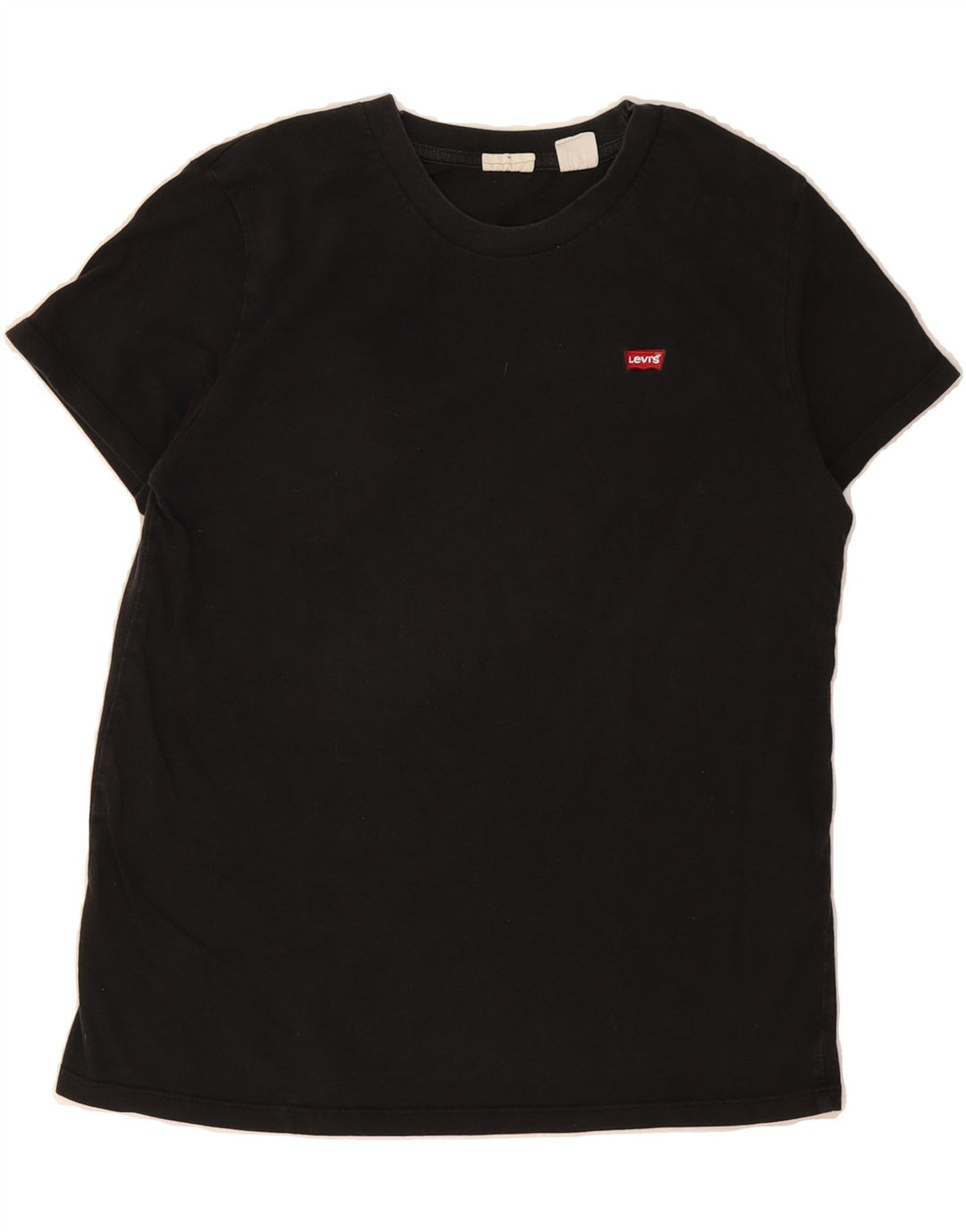 LEVI'S Womens T-Shirt Top UK 12 Medium Black Cotton Vintage Levi's and Second-Hand Levi's from Messina Hembry 