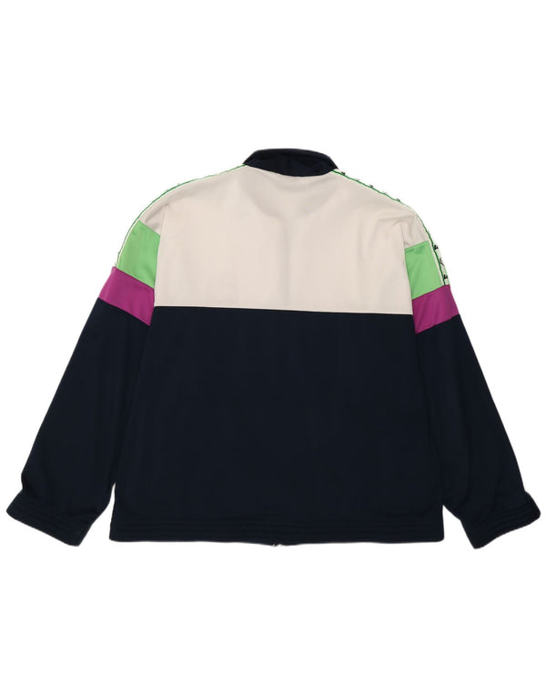 Ανδρική φόρμα γραφικών Lotto Top Jacket Μεγάλο μπλε Navy Colourblock