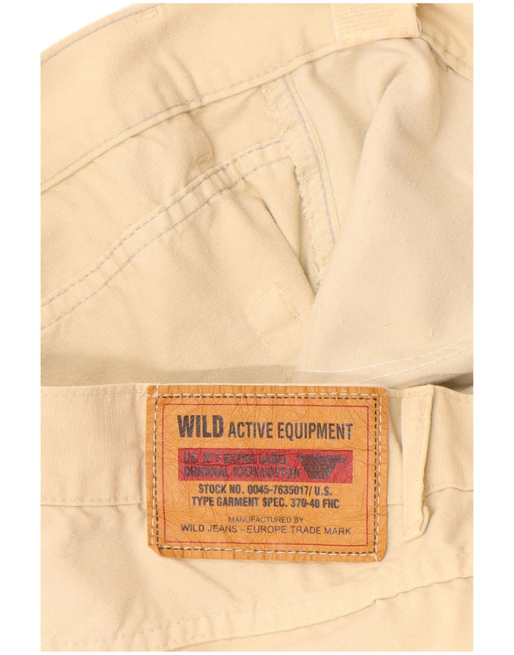 WILD JEANS Ανδρικό κωνικό casual παντελόνι IT 54 2XL W34 L33 Μπεζ βαμβακερό