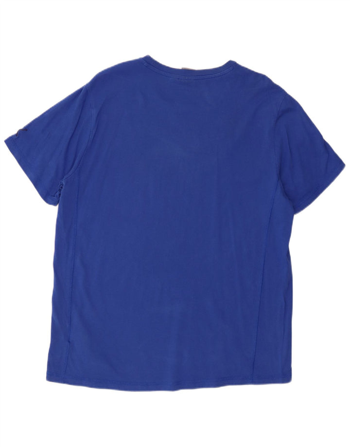 Ανδρικό γραφικό T-Shirt Puma Top μεγάλο μπλε βαμβακερό