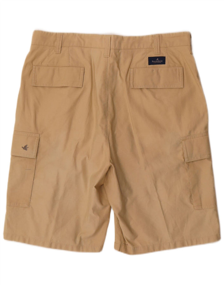 Ανδρικό σορτς Cargo Brooksfield IT 52 XL W38 Μπεζ βαμβακερό