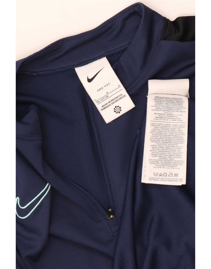 Nike Boys Dri Fit πουλόβερ φόρμα φόρμας 6-7 ετών Large Navy Blue