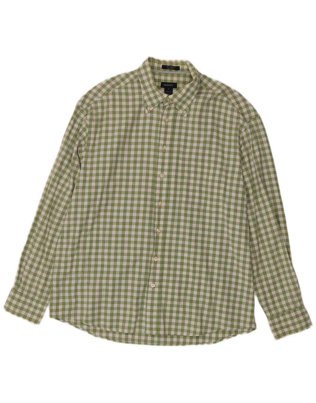 Ανδρικό πουκάμισο Gant Regular Fit XL Πράσινο βαμβακερό Gingham