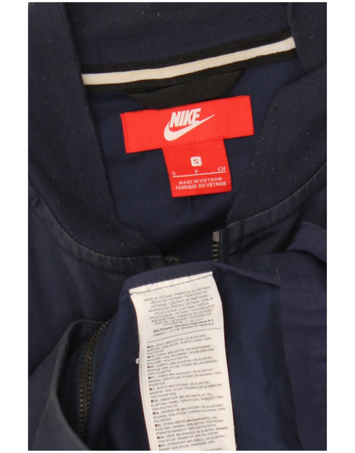 Ανδρικό μπουφάν NIKE Bomber UK 36 Small Navy Blue Cotton