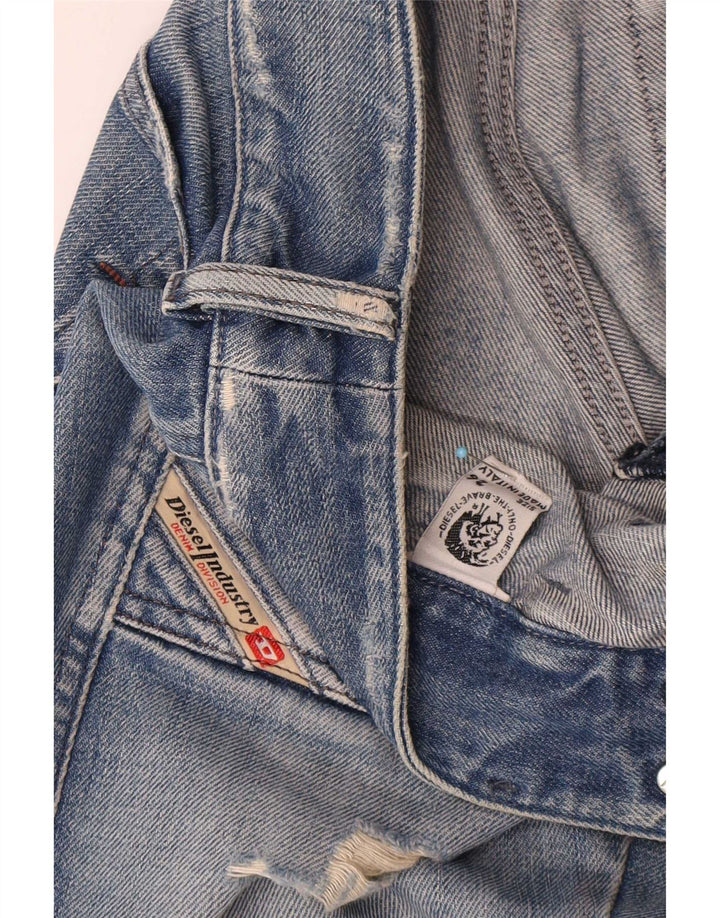 Diesel Womens Distressed Bootcut Jeans W26 L31 Blue