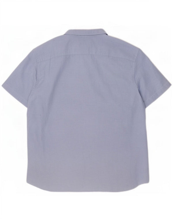 Ανδρικό κοντομάνικο American Eagle πουκάμισο Classic Fit XL Μπλε βαμβακερό