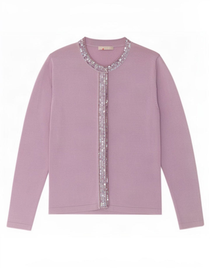 Marks & Spencer Γυναικεία Ζακέτα πουλόβερ UK 10 Small Purple
