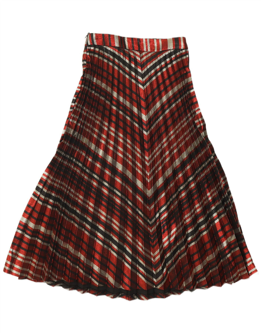 Zara Γυναικεία μαχαίρι πλισέ φούστα Μικρή W26 Πολύχρωμη ριγέ πολυεστέρα