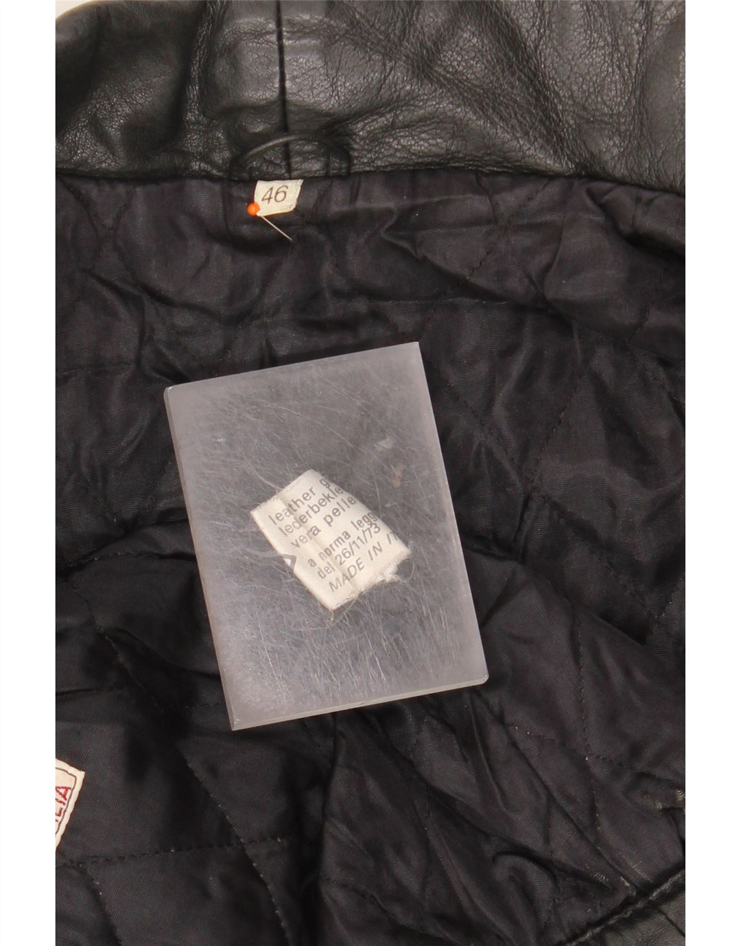 Δερμάτινο μπουφάν VINTAGE Γυναικείο Loose Fit Δερμάτινο IT 46 Large μαύρο