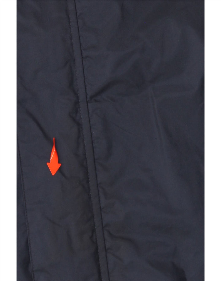 Ανδρικό μπουφάν βροχής με κουκούλα ADIDAS UK 40 Large Navy Blue Nylon