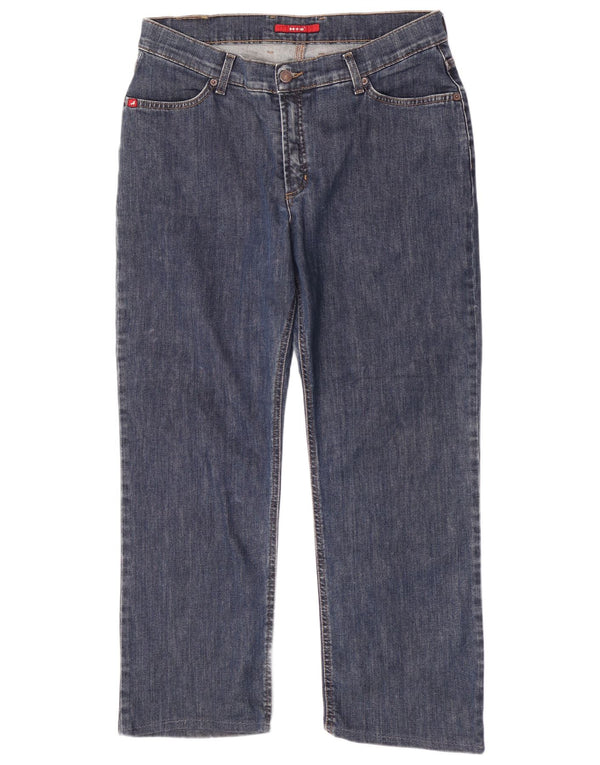 H.I.S Γυναικεία Straight Jeans UK 18 XL W35 L27 Μπλε βαμβακερό