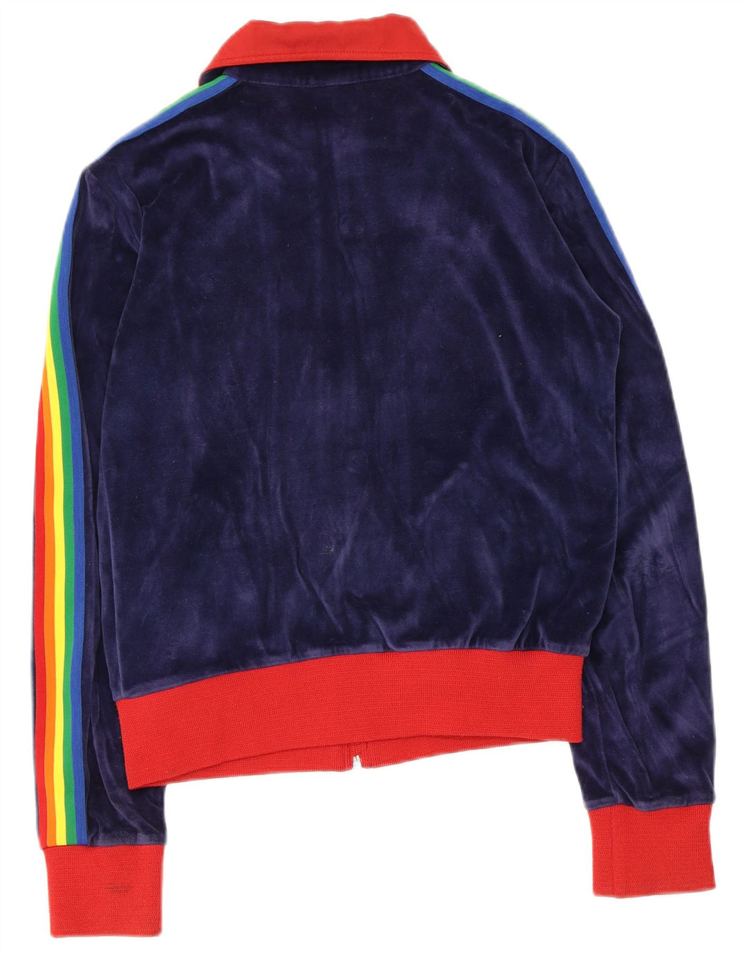 Vintage γυναικεία αθλητική φόρμα Top Jacket UK 14 Medium Navy Blue Colourblock